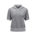 ANEW GOLF WOMEN TERRY CHECK BOARD HOODIE SHORT T-SHIRT