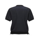 ANEW GOLF WOMEN WOOVEN BLOCK MOCK NECK T-SHIRT