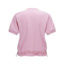 ANEW GOLF WOMEN WOOVEN BLOCK MOCK NECK T-SHIRT