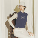 AOW WOMEN SYMBOL HIGH-NECK KNIT VEST