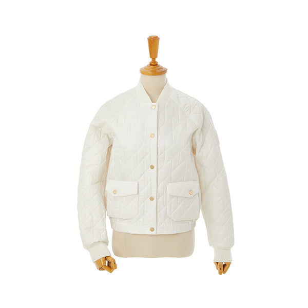 AOW 2024FW WOMEN HOUNDTOOTH QUILTING JUMPER