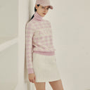 AOW WOMEN HOUNDTOOTH QUILTING SKIRT