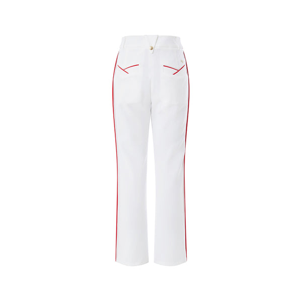 AOW 2024SS WOMEN BUTTON BOOTCUT PANTS