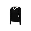 Anew Golf Women Logo Point Cable Sweater