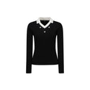 Anew Golf Women Logo Point Cable Sweater