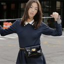 C De Noirs Sac ceinture en émail pour femme 