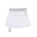 CHUCUCHU Women Belted Short Pants