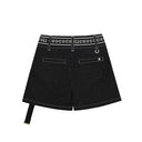CHUCUCHU Women Belted Short Pants