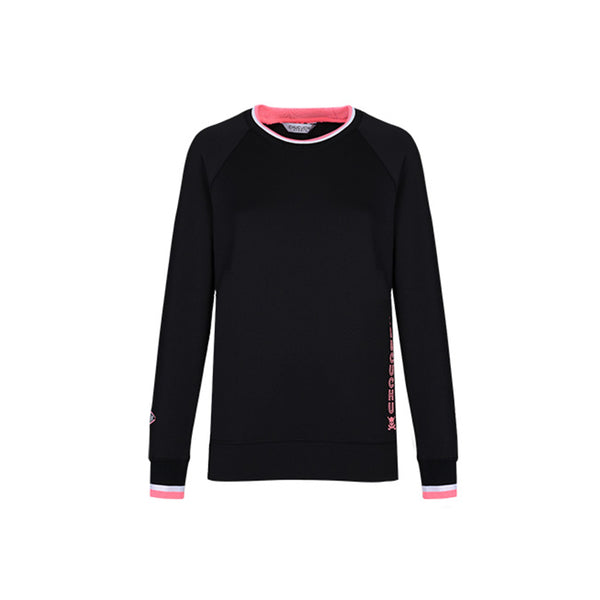 CHUCUCHU Women Spring Jersey Crew Neck