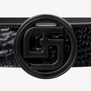 GFJ MEN CLASSIC CROCO BELT BLACK