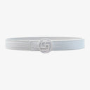 GFJ MEN CLASSIC CROCO BELT WHITE