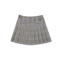Chucuchu 2023FW Jupe plissée à carreaux pour femme 