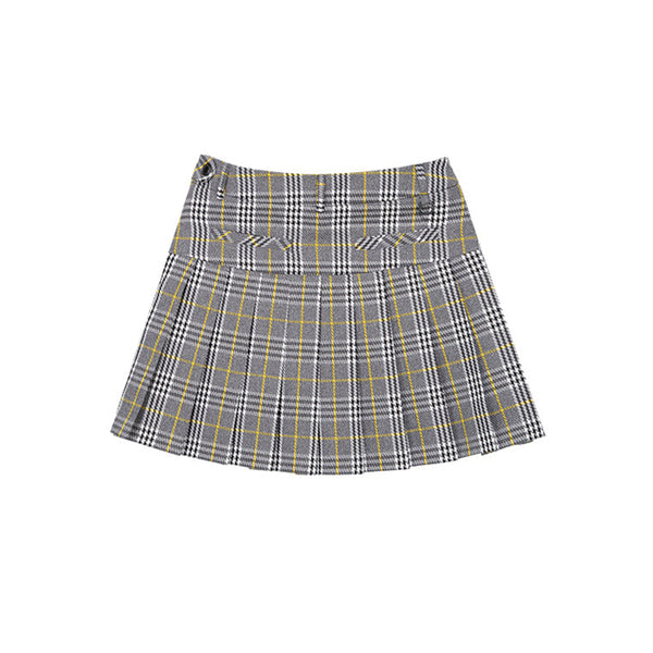 Chucuchu Women Check Pleated Skirts