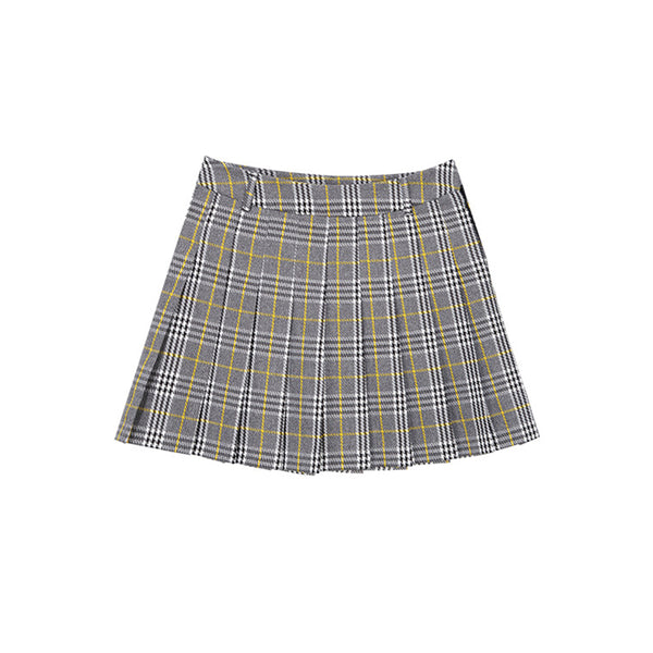 Chucuchu Women Check Pleated Skirts