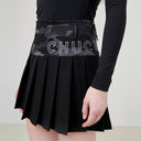 Chucuchu 2023FW Jupe plissée demi-camouflée pour femme 
