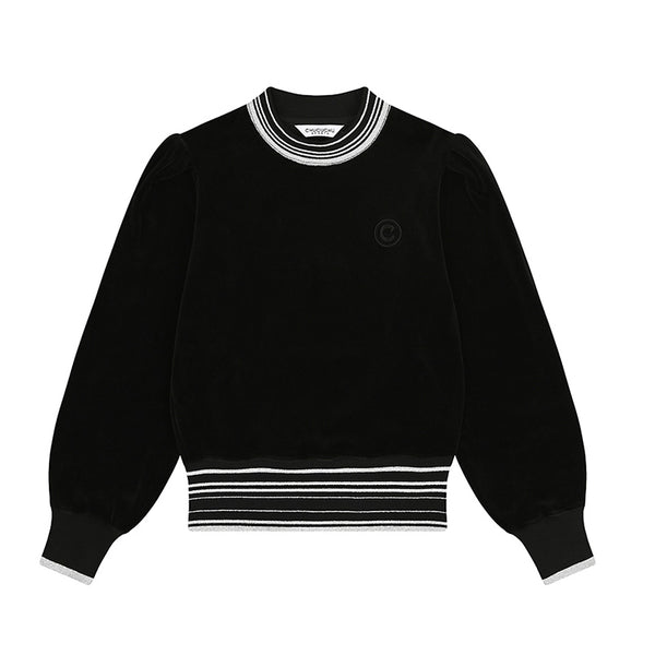 Chucuchu 2024FW Velour Puff Crewneck