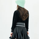 Chucuchu Velour Puff Crewneck