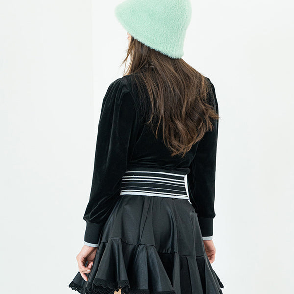 Chucuchu 2024FW Velour Puff Crewneck