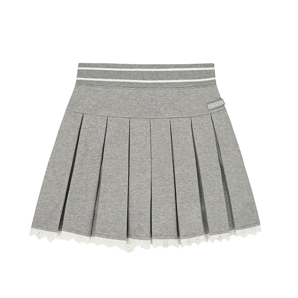 Chucuchu 2024FW Lace Pleated Skirt