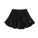 Chucuchu Leather Flared Skirt