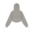 Chucuchu Ribbon Line Hooded Zip-up
