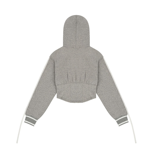 Chucuchu 2024FW Ribbon Line Hooded Zip-up