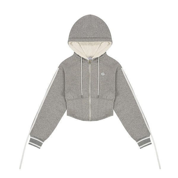 Chucuchu 2024FW Ribbon Line Hooded Zip-up