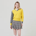 Chucuchu 2023FW Jupe plissée à carreaux pour femme 