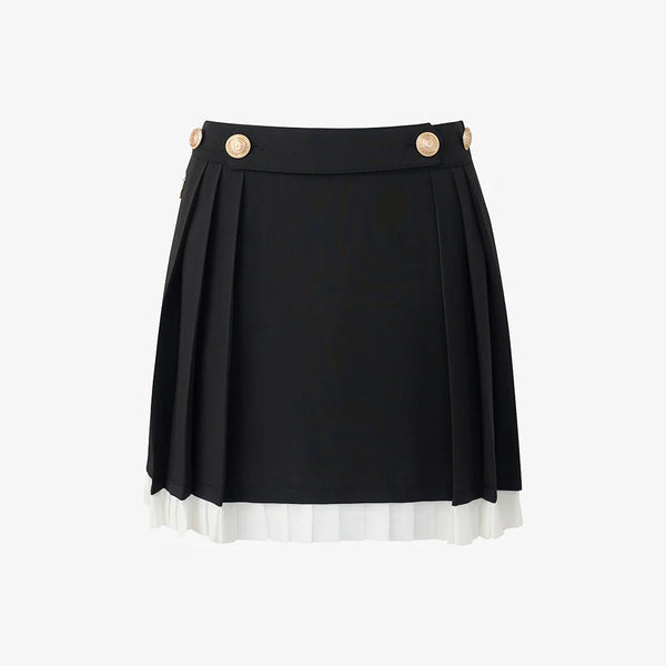 GFJ Women Double Pleat Layer Skirt