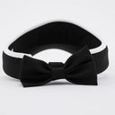 Fairliar Women Color Contrast Combination Back Ribbon Visor