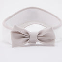 Fairliar Women Color Contrast Combination Back Ribbon Visor