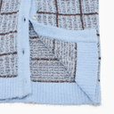 Fairliar Women Check Short Sleeve Cardigan