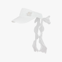 Fairliar Women Lace Pearl Organza Visor