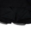 Fairliar Women Mesh Double Flare Skirt