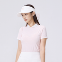 Fairliar Women Petit Collar Logo Jacquard T-Shirt