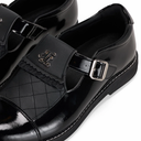 Fairliar Women Quilted Buckle Loafers