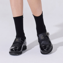 Fairliar Women Quilted Buckle Loafers