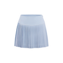 Fairliar Women Silk Twisted Flare Pleated Skirt