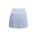Fairliar Women Silk Twisted Flare Pleated Skirt