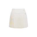 Fairliar Women Silk Twisted Flare Pleated Skirt