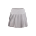 Fairliar Women Silk Twisted Flare Pleated Skirt