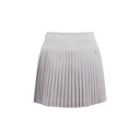 Fairliar Women Silk Twisted Flare Pleated Skirt