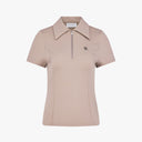 Fairliar Women Slim Fit Zip Tshirt