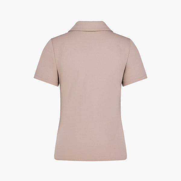 Fairliar Women Slim Fit Zip Tshirt