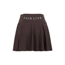 Fairliar Women High Waist Jersey Flared Skirt