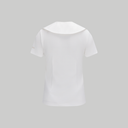 Fairliar Women Mesh Double Collar T-Shirt