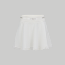 Fairliar Women Mesh Double Flare Skirt