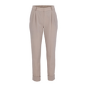 Fairliar Women Pintuck Turn-Up Pants
