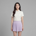 Fairliar Women Pique Pleats Skirt