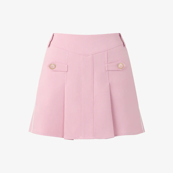 GFJ Women Front Piping Tuck Skirt